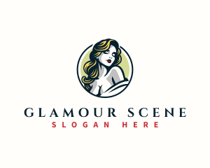 Retro Woman Beauty logo