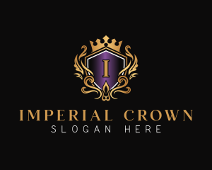 Crown Deluxe Royal logo design