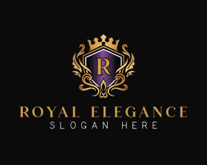 Crown Deluxe Royal logo design