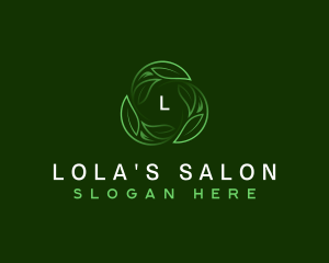 Botanical Leaves Spa logo design