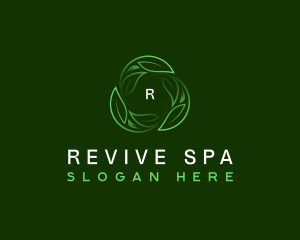 Botanical Leaves Spa logo design