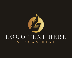 Copywriting - Law Document Letter logo design