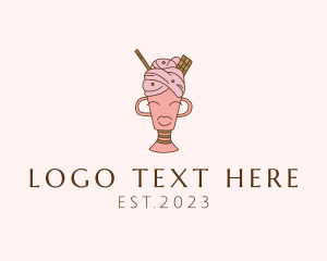 Ice Cream Dessert Lady   logo