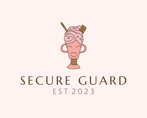 Ice Cream Dessert Woman logo