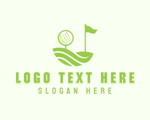 Golf Tournament Golfer Logo