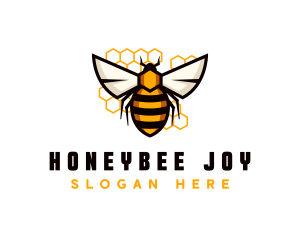 Honeycomb Bee Beeswax logo