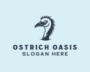 Emu Ostrich Bird logo