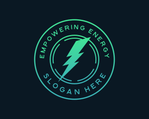 Power Lightning Bolt logo design