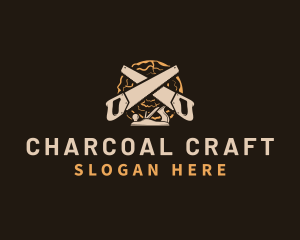 Saw Wood Crafting logo design