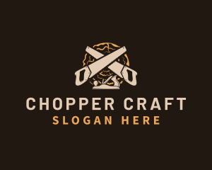 Saw Wood Crafting logo design