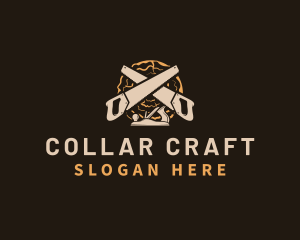 Saw Wood Crafting logo design