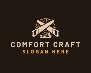 Saw Wood Crafting logo design