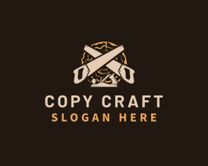 Saw Wood Crafting logo design