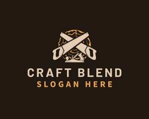 Saw Wood Crafting logo design