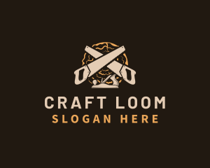 Saw Wood Crafting logo design