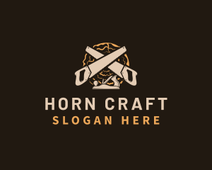 Saw Wood Crafting logo design