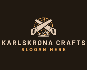 Saw Wood Crafting logo design