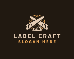 Saw Wood Crafting logo design