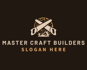 Saw Wood Crafting logo design