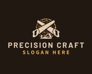 Saw Wood Crafting logo design