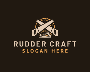 Saw Wood Crafting logo design