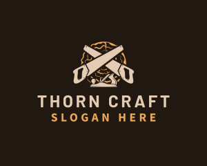 Saw Wood Crafting logo design