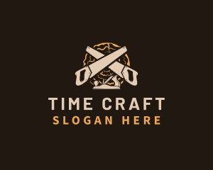 Saw Wood Crafting logo design