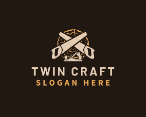 Saw Wood Crafting logo design