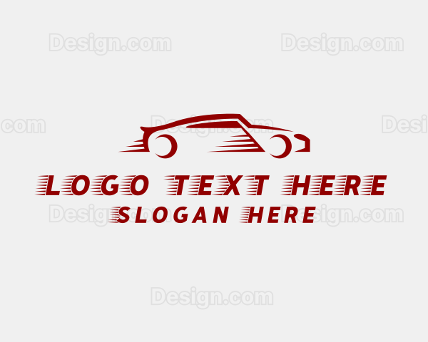 Fast Racing Sports Car Logo