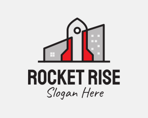 Rocket City Building logo design