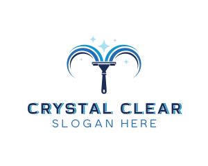 Squeegee Window Cleaner logo design