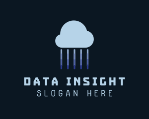 Tech Cloud Data Network logo design
