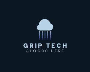 Tech Cloud Data Network logo design