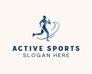 Jogger Athlete Marathon Logo