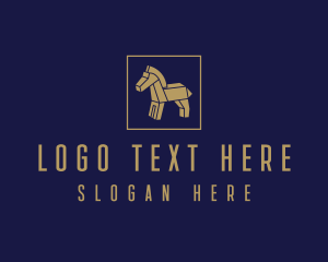 Brown Wooden Horse logo