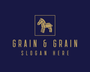 Brown Wooden Horse logo