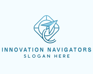 Plane Flight Navigation logo design