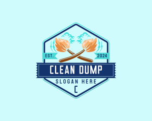 Broom Maintenance Cleaning logo design