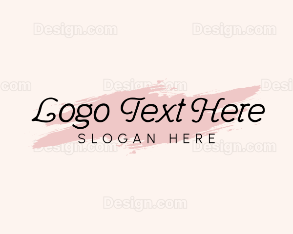 Cosmetic Makeup Watercolor Logo