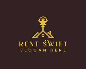 Real Estate Rental Key logo design