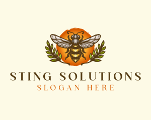 Organic Bee Farm logo design