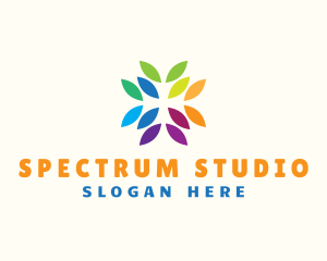 Colorful Leaves Nature logo