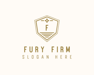 Luxurious Shield Law Firm logo design