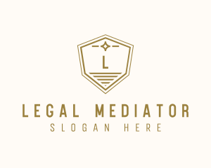 Luxurious Shield Law Firm logo design