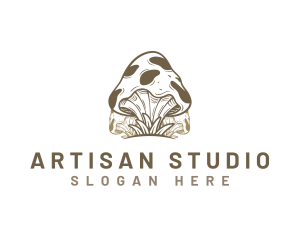 Mushroom Fungus Agriculture logo design