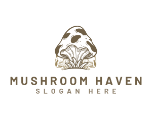 Mushroom Fungus Agriculture logo design