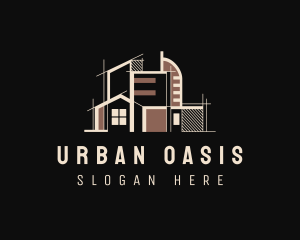 Urban House Property logo design