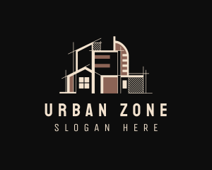 Urban House Property logo design