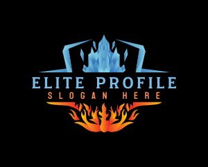 Ice Fire Element Logo