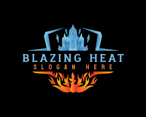 Ice Fire Element logo design